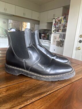 Men's Solovair Black Hi-Shine Dealer Boot made in england SIZE 9 (US 10) chelsea